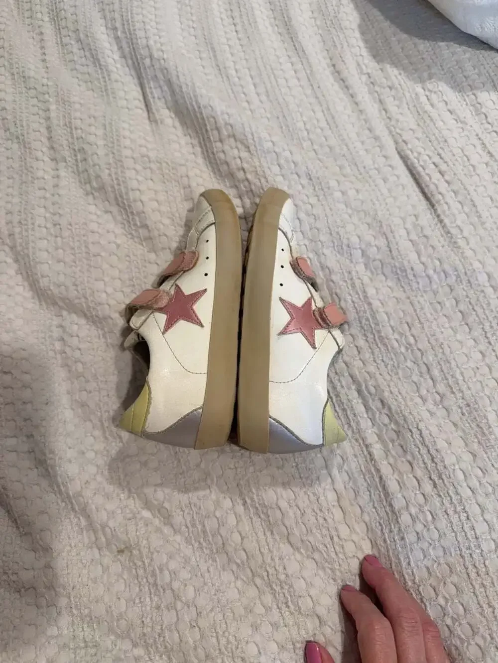 Shu Shop Sunnymini Dust Pink Star Sneakers Size 12